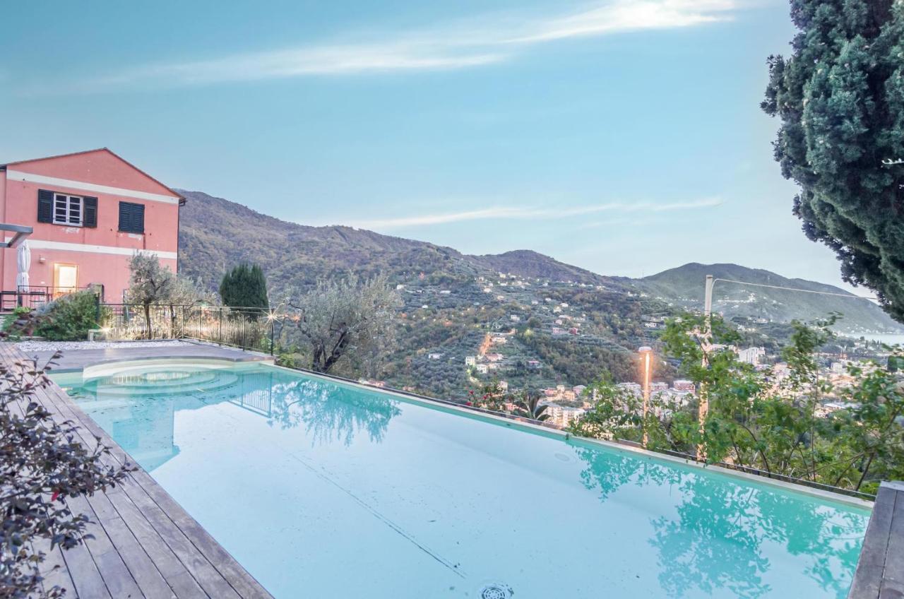 Recco Apartment With View And Pool Exterior photo